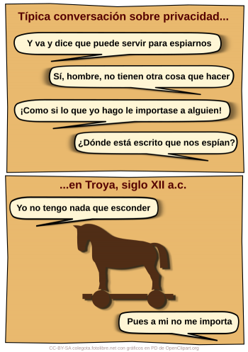 La típica conversación sobre privacidad...